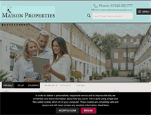 Tablet Screenshot of maisonproperties.co.uk